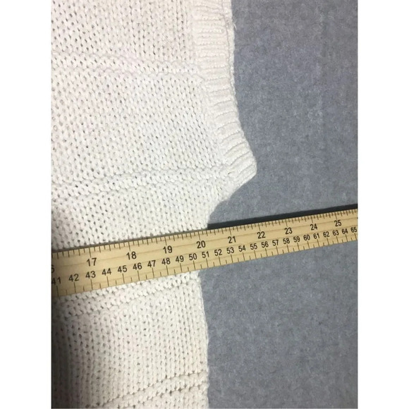 Womens Koret Blouse Size Large Multi Texture Sweater Hand Knit Minimalist - Picture 3 of 6